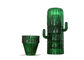 創造的な水飲むガラスのコップの緑のサボテンの形のコップの一定の環境友好的