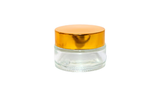 15ML 透明ガラスの化粧品容器用 スクロールキャップ付き