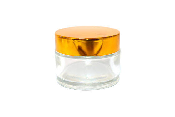 50ML クリアグラス コスメティック容器 螺栓蓋付き ガラスサンプルボトル
